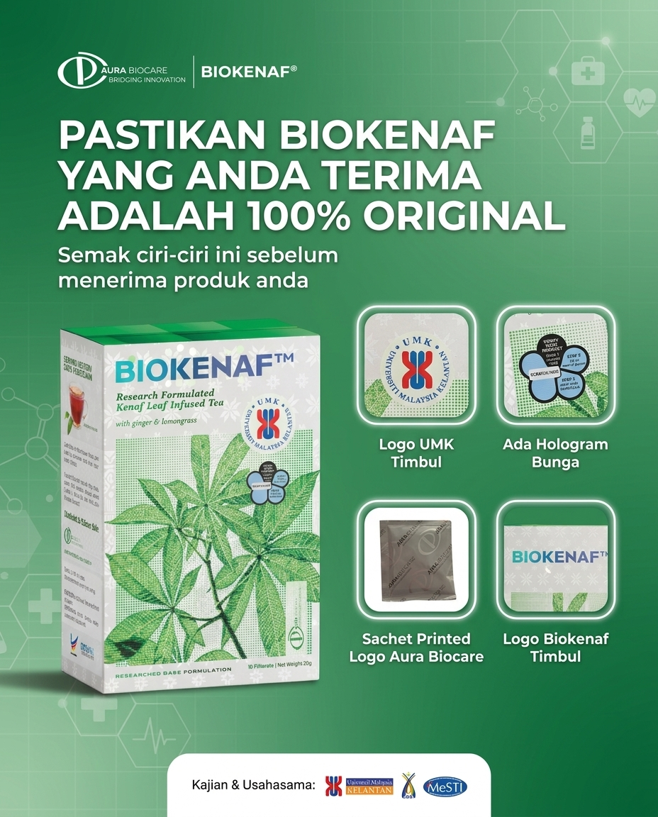 Pastikan Biokenaf Yang Anda Terima Adalah 100% Original