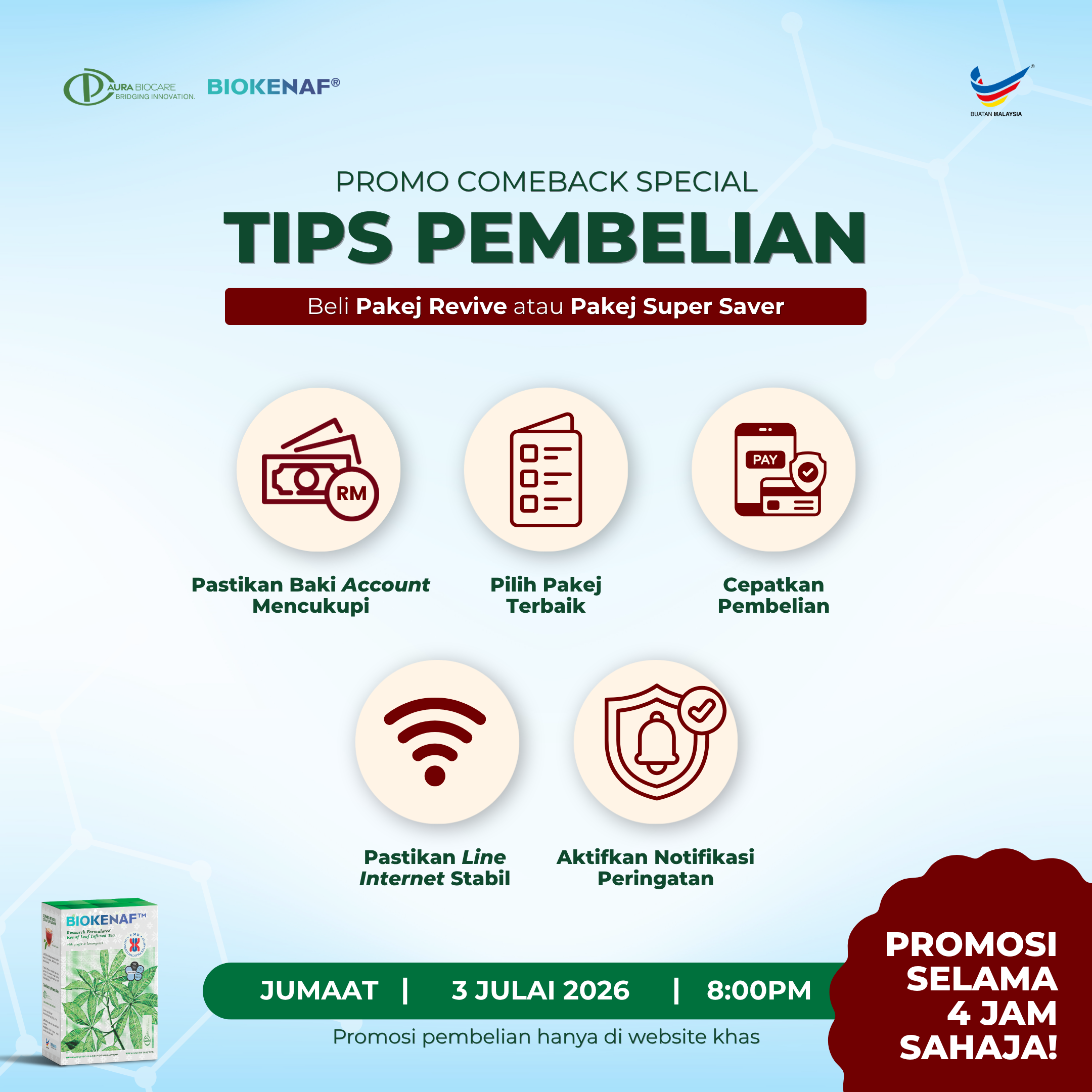 Tips Pembelian Comeback Special